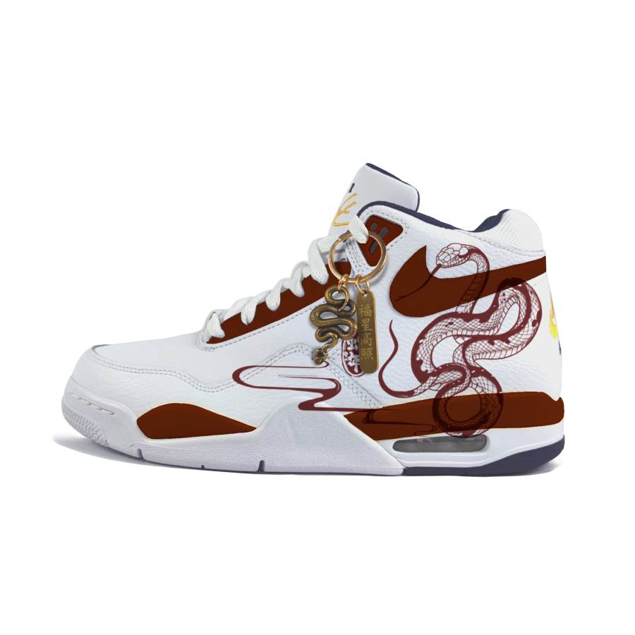 Nike Nike Flight Legacy Cushioning Slip Resistant Abrasion Resistant Mid top Vintage Basketball Shoes Men's Red