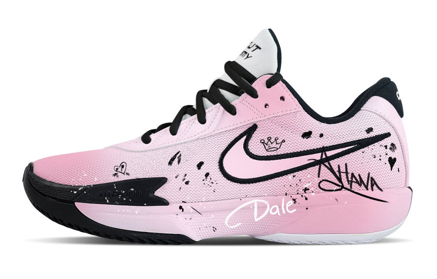 Nike Nike Air Zoom G.T. Cut Academy Heartbeat Moment Abrasion Resistant Low top Basketball Shoes Men's Pink