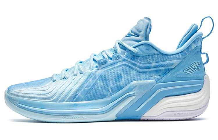 XTEP Jeremy Lin Three Generations JLIN3 Slip-Resistant Cushioning Wear-Resistant Low-Top Basketball Shoes Men's Blue