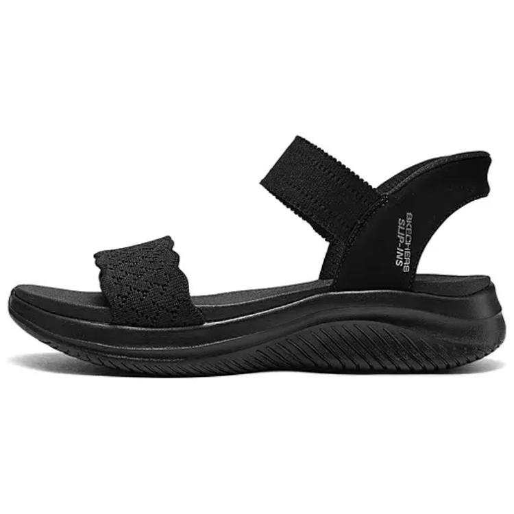 Skechers One Strap Sandals Women's Black