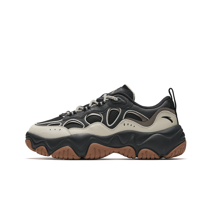 ANTA Anta Firefly Cushioning Lightweight Low top Chunky Sneakers Men's Basic Black Gray