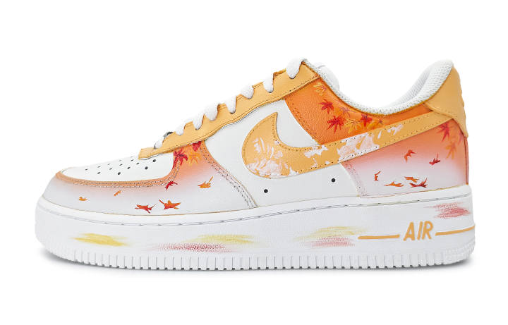 Nike Nike Air Force 1 Sunset Maple White Low top Skateboard Shoes Unisex