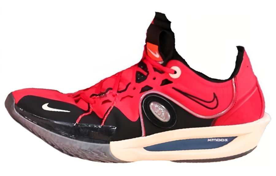 Nike Nike Air Zoom G.T.Cut 3 'Flight V' Abrasion Resistant Breathable Low top Basketball Shoes Men's Red Black
