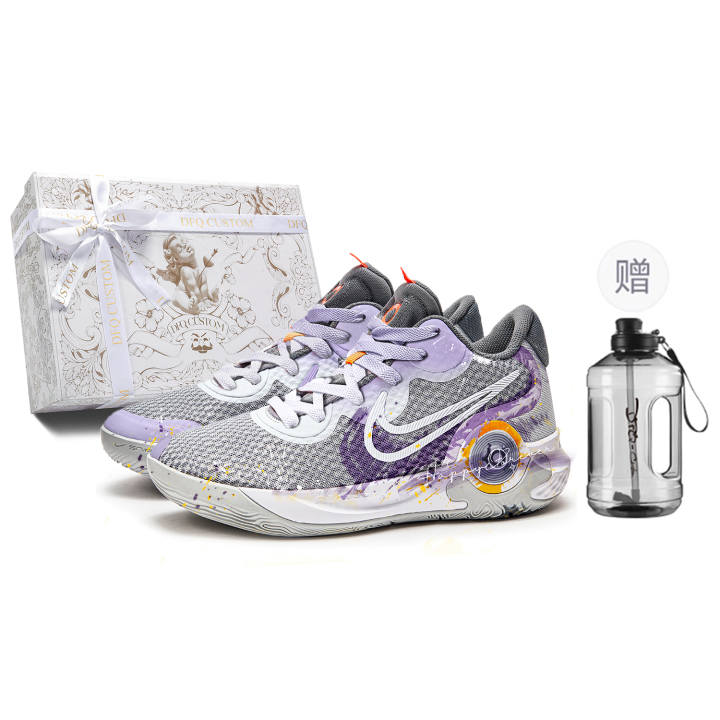 Nike Nike Trey 5 DA VINCI Custom, Box, Taro Paste Boba Cushioning Slip Resistant Breathable