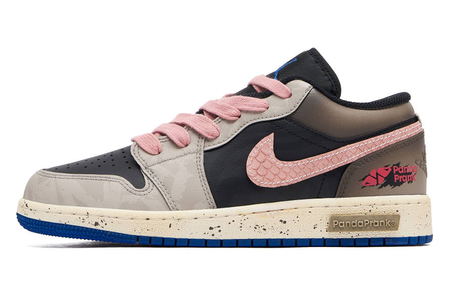 Jordan Jordan Air Jordan 1 Low Panda Prank, Pioneer Knight, Heart Of The Sand Casual Slip Resistant Abrasion Resistant