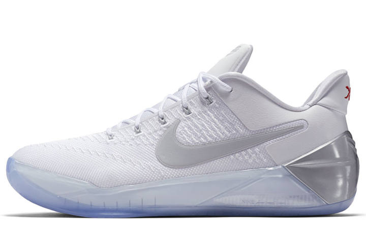 Nike Nike Kobe AD Kicks Off New Year With Chrome Kobe Low top Performance Basketball Shoes Men's White