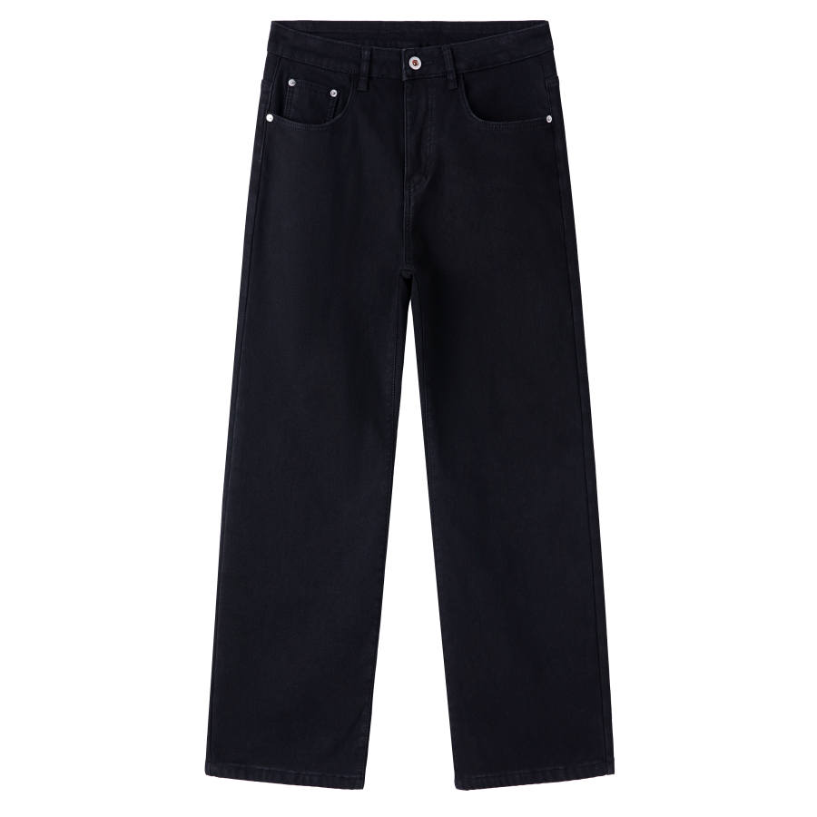Jeep Jeans Unisex Thickened And Fleece Lined Straight Fit Pants