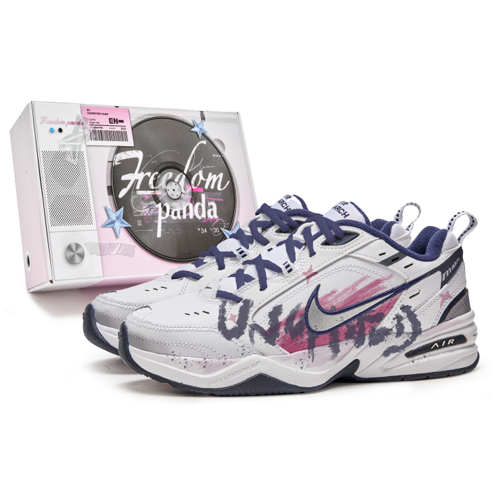 Nike Nike Air Monarch 4 Freedom Panda, Box, Rebellious Sweetheart Slip Resistant Abrasion Resistant