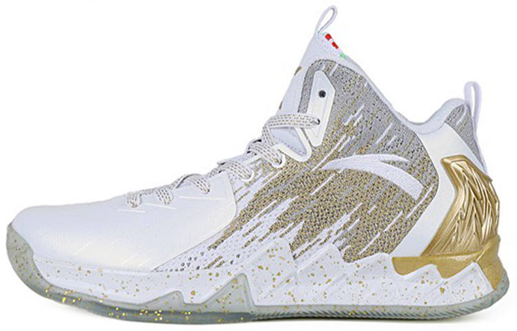 Anta KT2 KT Mid top Basketball Shoes Men's White Gold