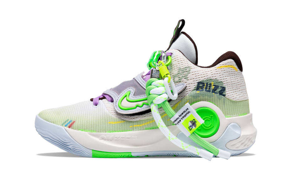 Nike Nike KD Trey 5 X Cushioning Slip Resistant Abrasion Resistant Low top Basketball Shoes Men's White Green