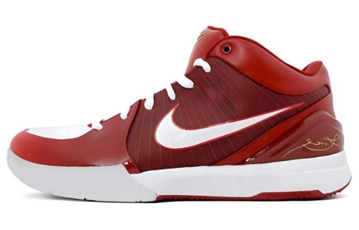 Nike Nike Zoom Kobe 4 All Star Comfortable Slip Resistant Slip Resistant Mid top Performance Basketball Shoes Men's Crimson