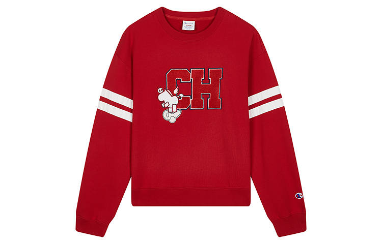 Champion Sweatshirt Women's New Year Red