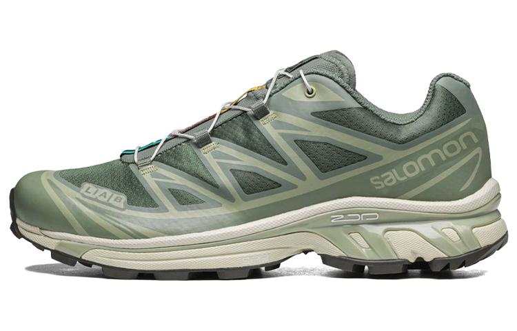 SALOMON XT 6 Synthetic Leather Cushioning Low top Outdoor Shoes Unisex Laurel