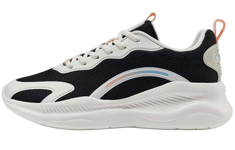 PEAK Cushioning Abrasion Resistant Breathable Slip Resistant Low top Training Shoes Women's Ecru Black