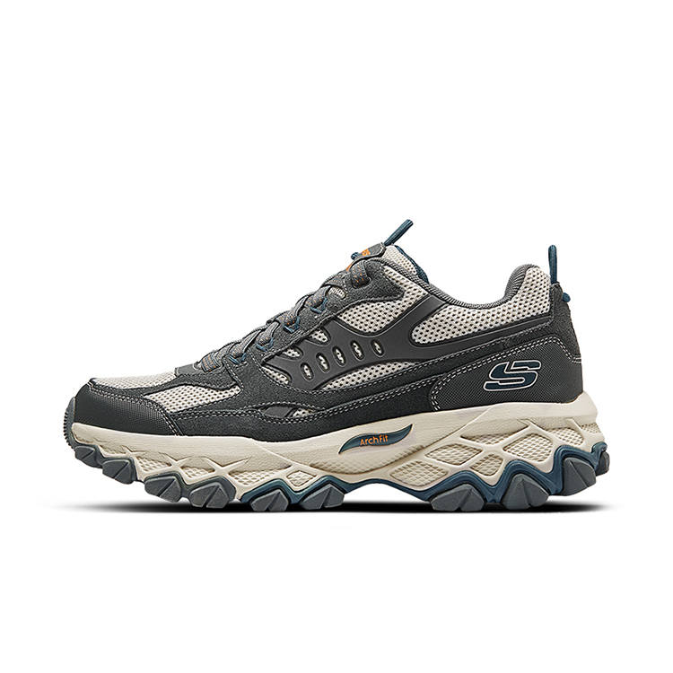 Skechers OUTDOOR MENS Low top Outdoor Lightweight Hiking Shoes Men's Gray Blue