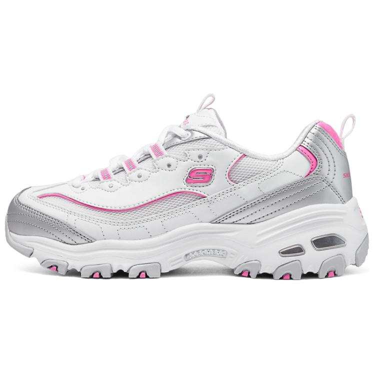 Skechers DLITES Low top Chunky Sneakers Women's White Pink