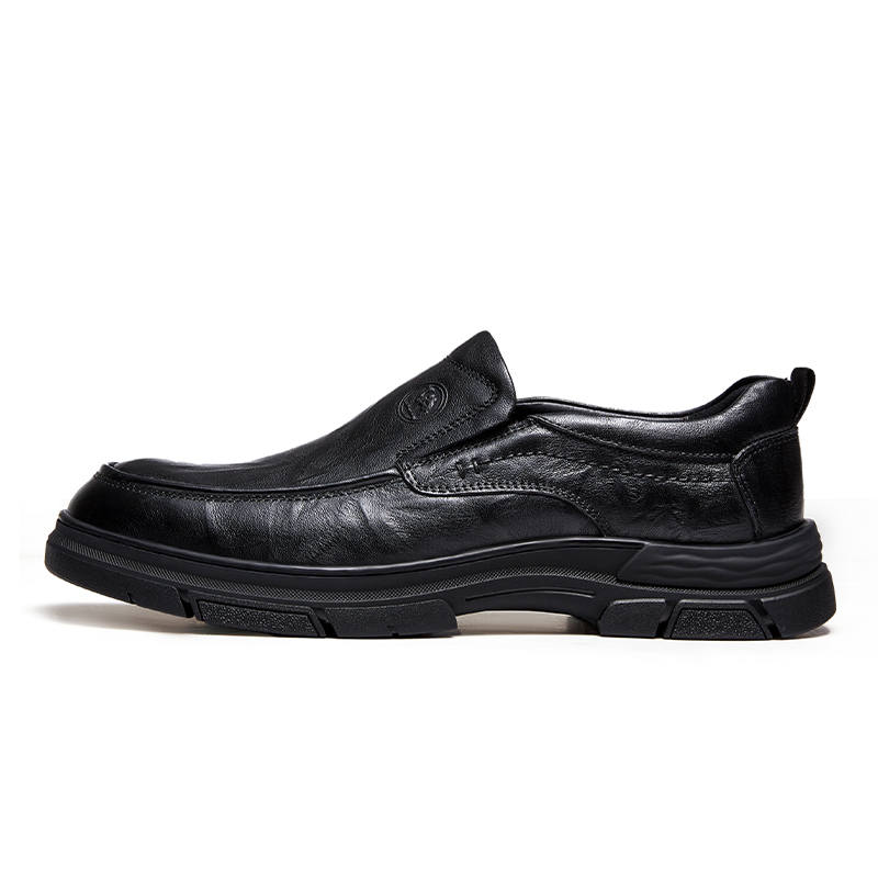 CAMEL CAMEL Casual Leather Shoes Men's Low Top Black/Brown