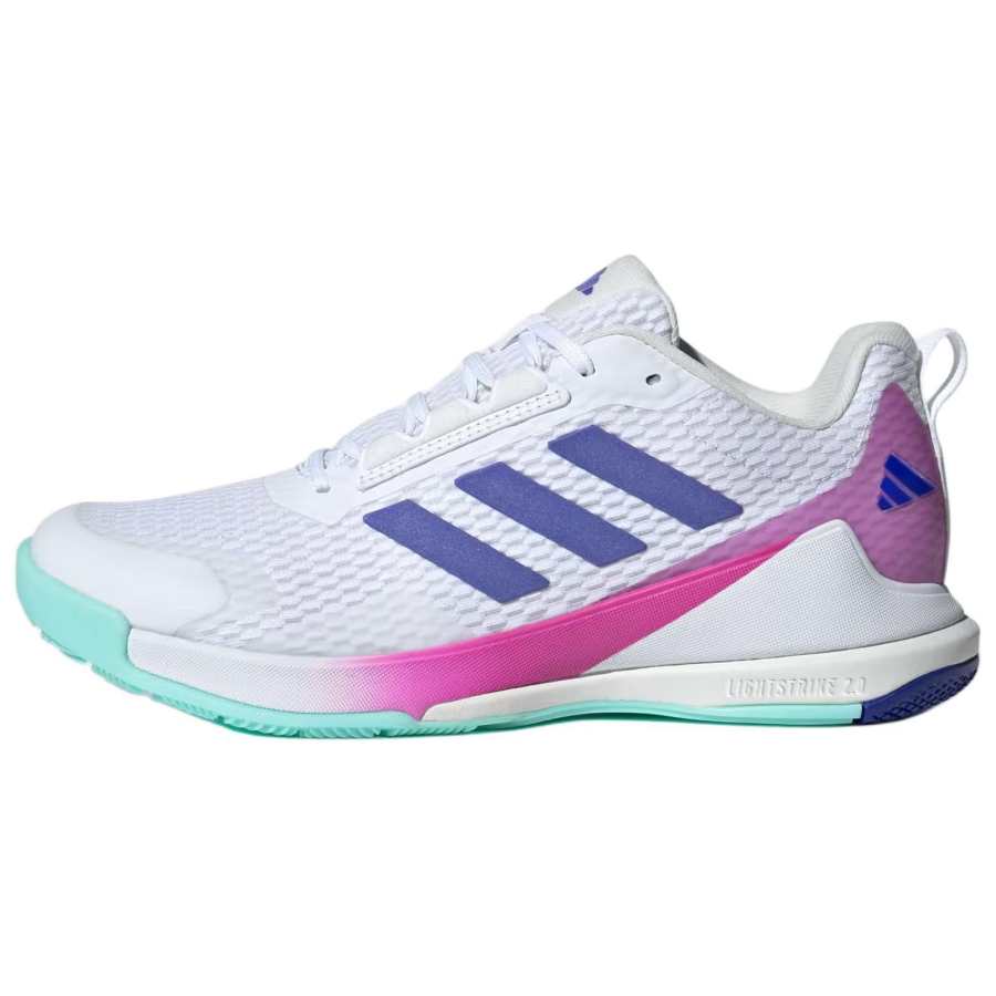 Adidas Novaflight Women's Adidas 2 Indoor 'White Lucid Blue Semi Flash Aqua' Women's