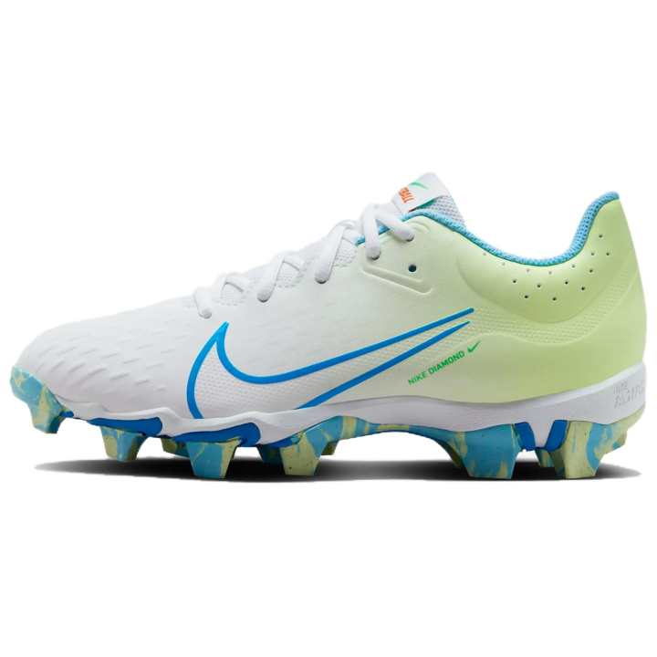 Nike Nike Hyperdiamond 4 Keystone White Aquarius Blue Barely Volt Photo Blue Women's