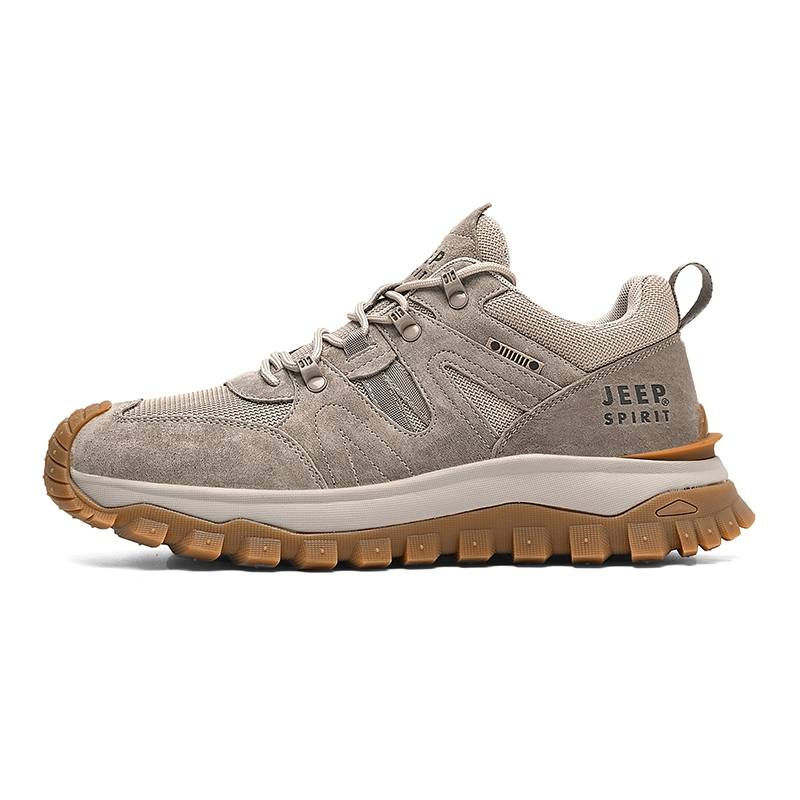 JEEP SPIRIT Low top Hiking Shoes Men's Natural Deer