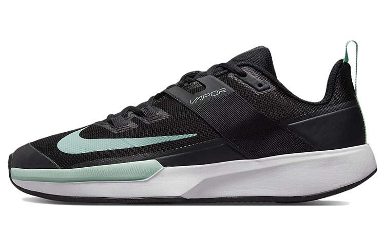 Nike Nike Court Vapor Lite Cushioning Slip Resistant Abrasion Resistant Low top Tennis Shoes Men's Black Green