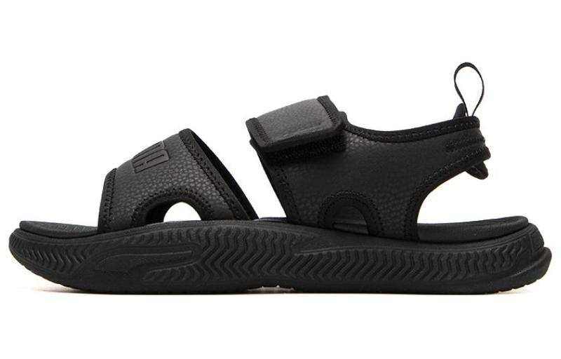 PUMA SoftridePro Sandal 24 Fabric Comfortable And Breathable Beach Sandals Unisex Black