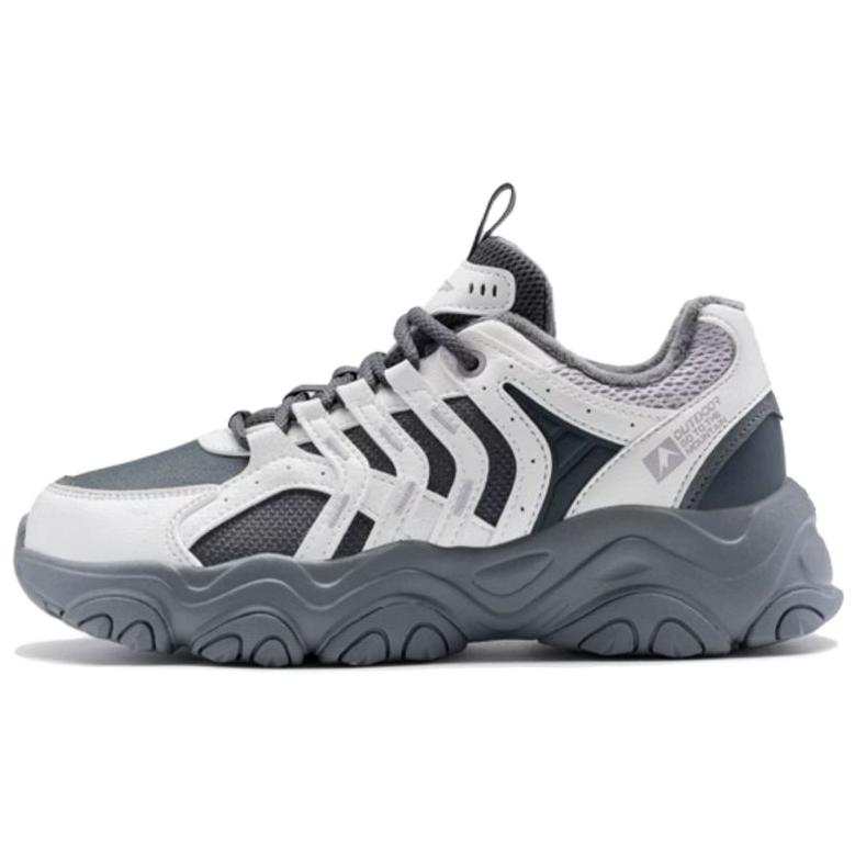 XTEP Slip Resistant Thermal Low top Chunky Sneakers Women's White Gray