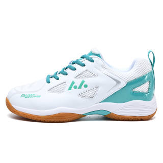 LEFUS Low top Badminton Shoes Unisex White Green Blue