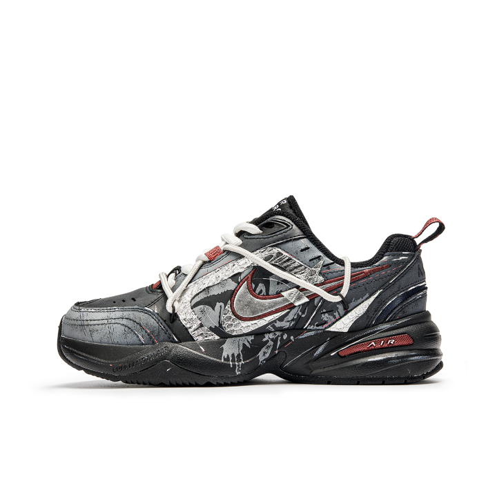 Nike Nike Air Monarch 4 Da Vinci Custom, Serpent Auspicious, Twilight Abrasion Resistant Abrasion Resistant Low top