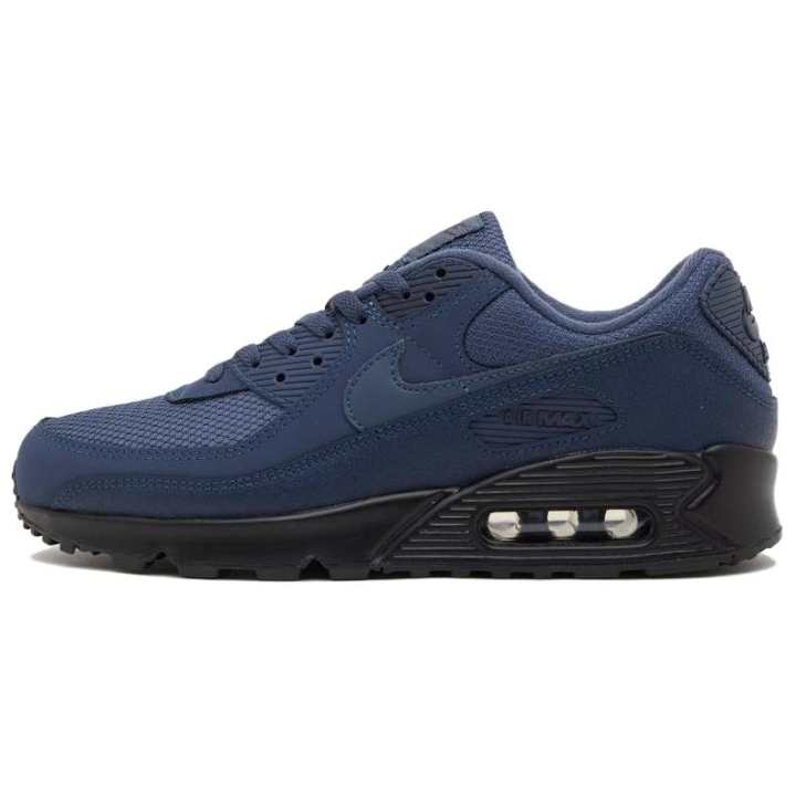 Nike Nike Air Max 90 Leather Running Shoes Men's Blue