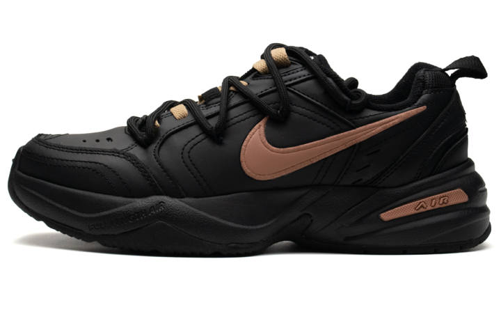 Nike Nike Air Monarch 4 Lightweight Abrasion Resistant Low top Chunky Sneakers Unisex Black Brown