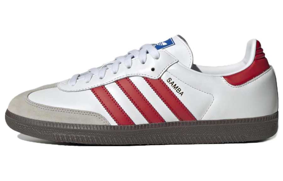 Adidas Originals SAMBA OG Low top German Army Trainers Unisex White Red