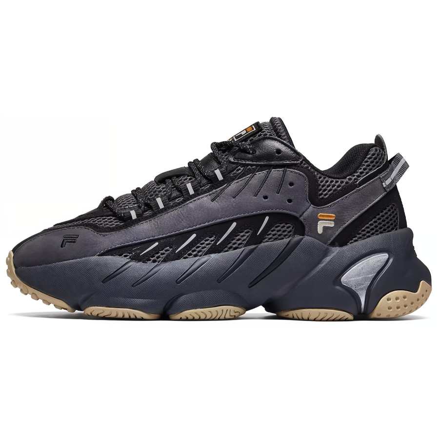 FILA FUSION Ade Fabric Low top Chunky Sneakers Men's Black