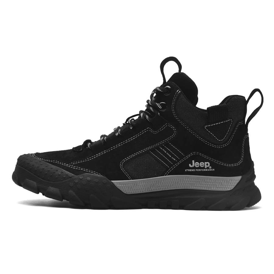 Jeep Mid top Outdoor Shoes Men's Black