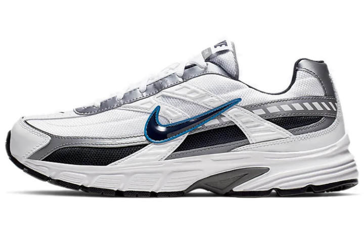 Nike Nike Initiator Cow Split Leather Cushioning Low top Casual City Commuting Running Shoes Men's White Blue
