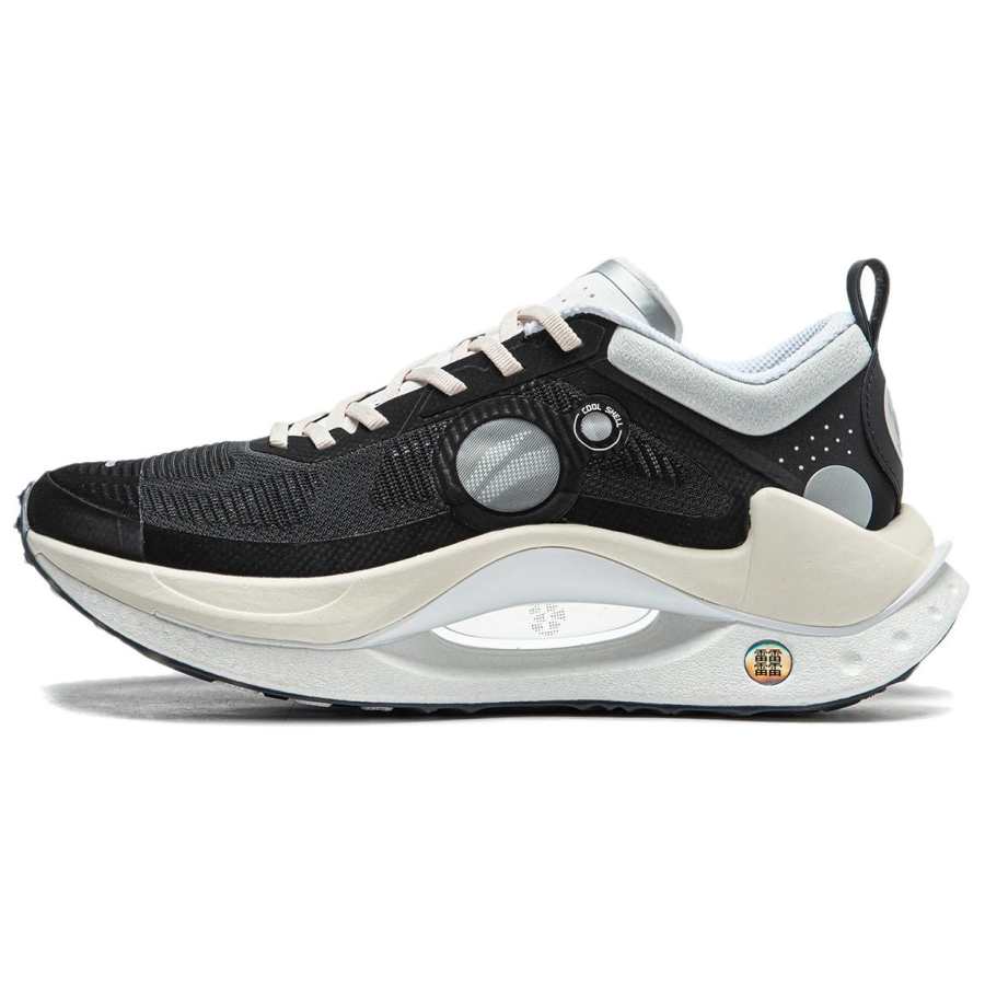 Li-Ning Li Ning Shadow CRC Wear resistant And Lightweight Low top Casual Running Shoes Men's Black