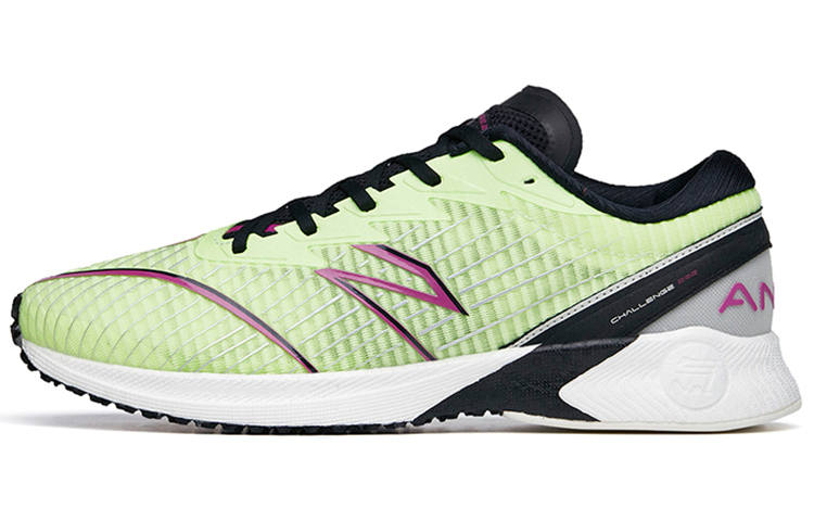 Anta Running Collection Abrasion Resistant Abrasion Resistant Low top Running Shoes Men's Green Black White