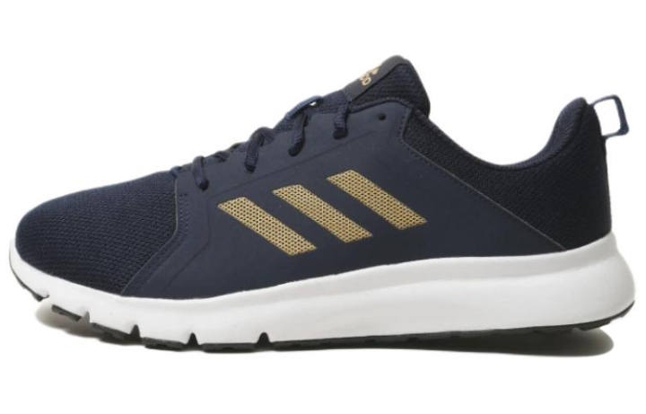Adidas Adidas Abrasion Resistant Fabric Abrasion Resistant Breathable Low top Comfortable Men's Navy Blue
