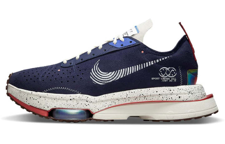 Nike Nike Air Zoom Type Comfortable Cushioning Slip Resistant Abrasion Resistant Coverage Low top Casual Shoes Men's Blue
