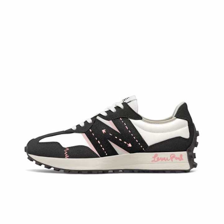 New Balance New Balance NB 327 Cushioning Abrasion Resistant Coverage Support Thermal Low top Running Shoes Unisex Black Pink