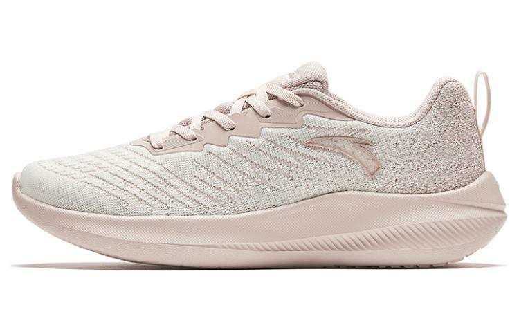 Anta Slip Resistant Abrasion Resistant Slip Resistant Abrasion Resistant Low top Running Shoes Women's White Pink