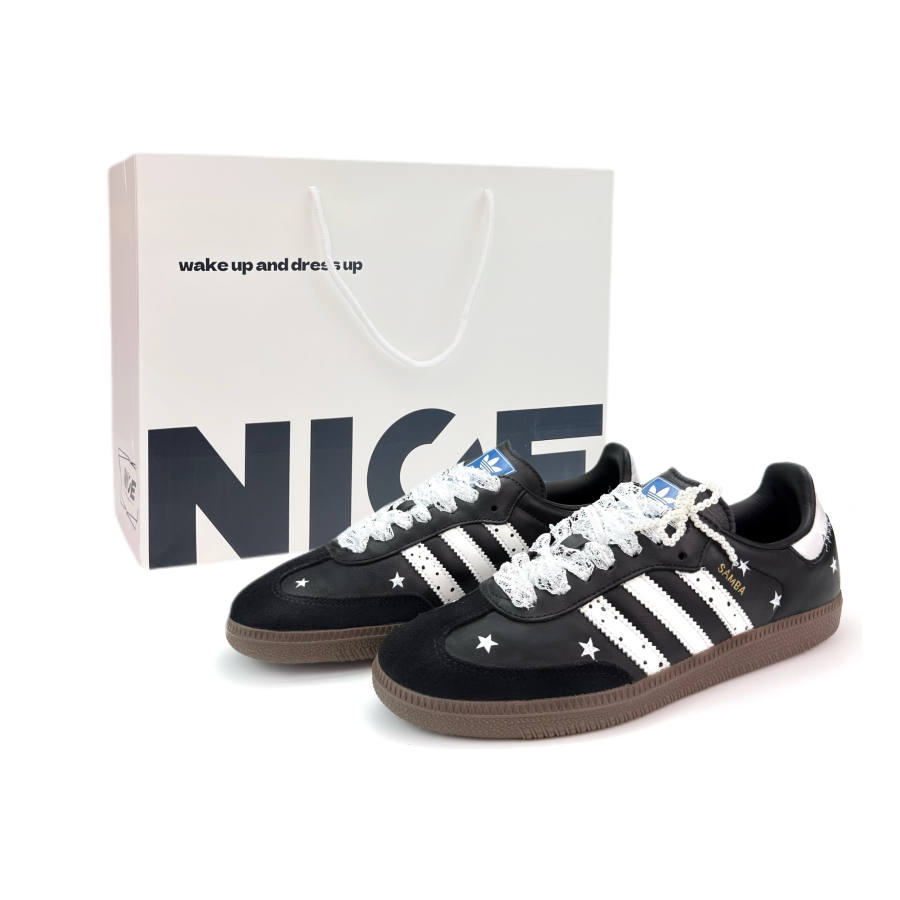 Adidas Originals SAMBA OG Starry Night Dot Abrasion Resistant Abrasion Resistant Low top German Army Trainers Unisex