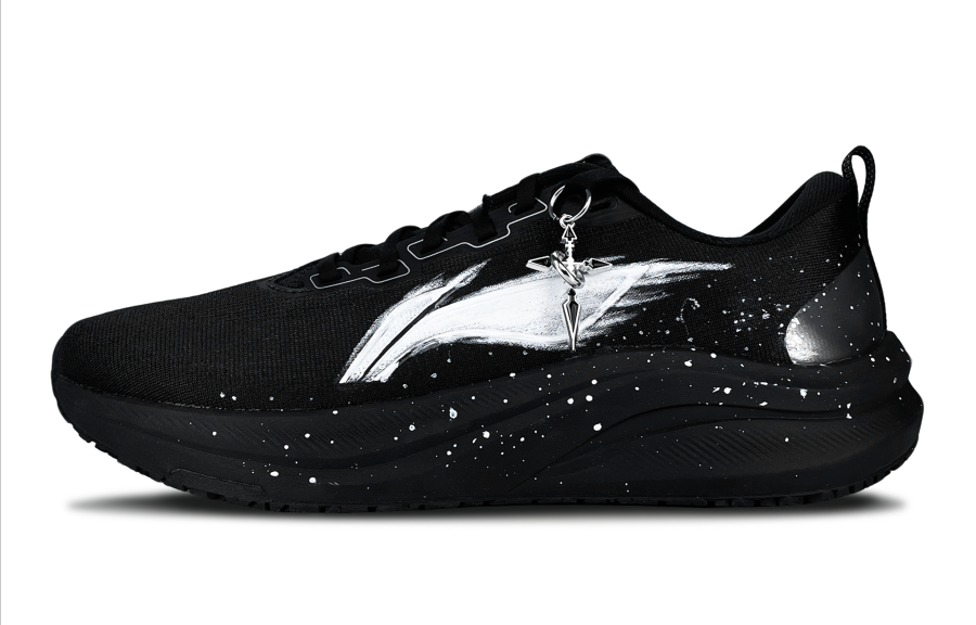 Li-Ning Li Ning Red Hare 8 Cushioning Slip Resistant Breathable Low top Running Shoes Men's Black White