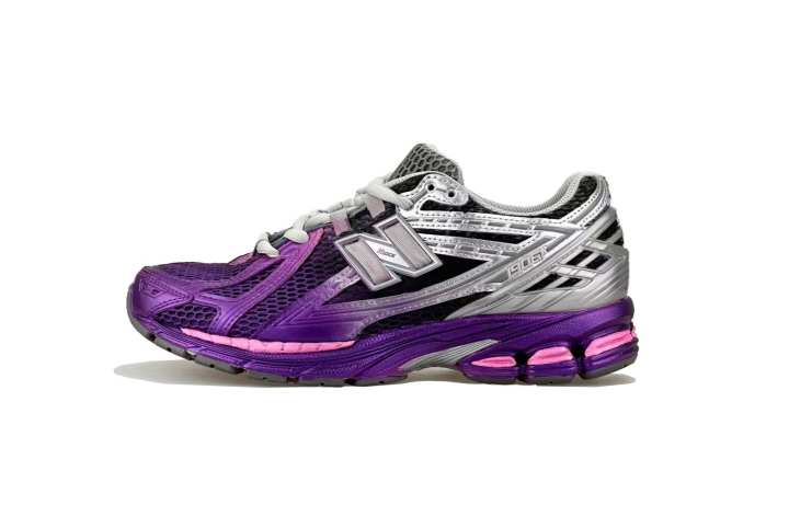 New Balance New Balance NB 1906R Textile, Artificial Leather Cushioning Breathable Support Low top Running Shoes Men's Pink Silver
