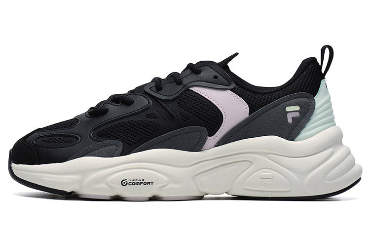 FILA Mars 2 Mars 2.0 Mesh Height Increasing Low top Chunky Sneakers Women's Black Gray