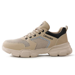 LANOUDUN Breathable, Impact Resistant, Lightweight Low top Outdoor Shoes Unisex Khaki