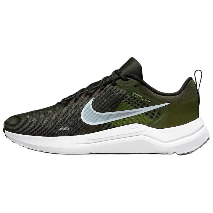 Nike Nike Downshifter 12 Comfortable Mesh Slip Resistant Abrasion Resistant Low top Running Shoes Men's Dark Green