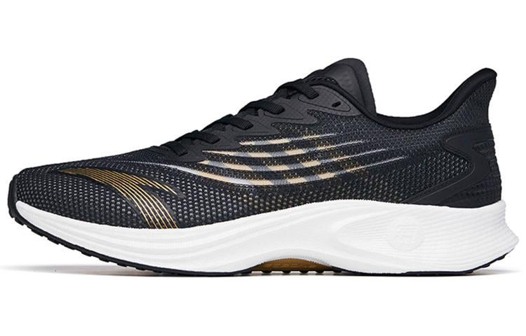 Anta MACH 2.0 Nitrogen Technology Professional Abrasion Resistant Breathable Low top Running Shoes Men's Black