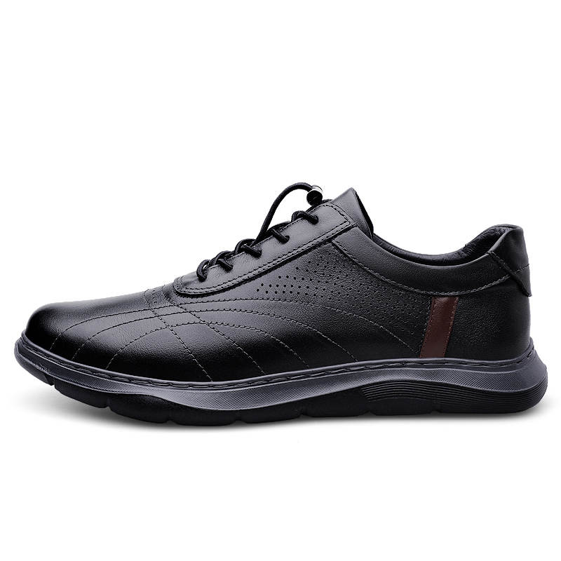 PAIBLOKS Top Grain Cow Leather Men's Casual Shoes Men's