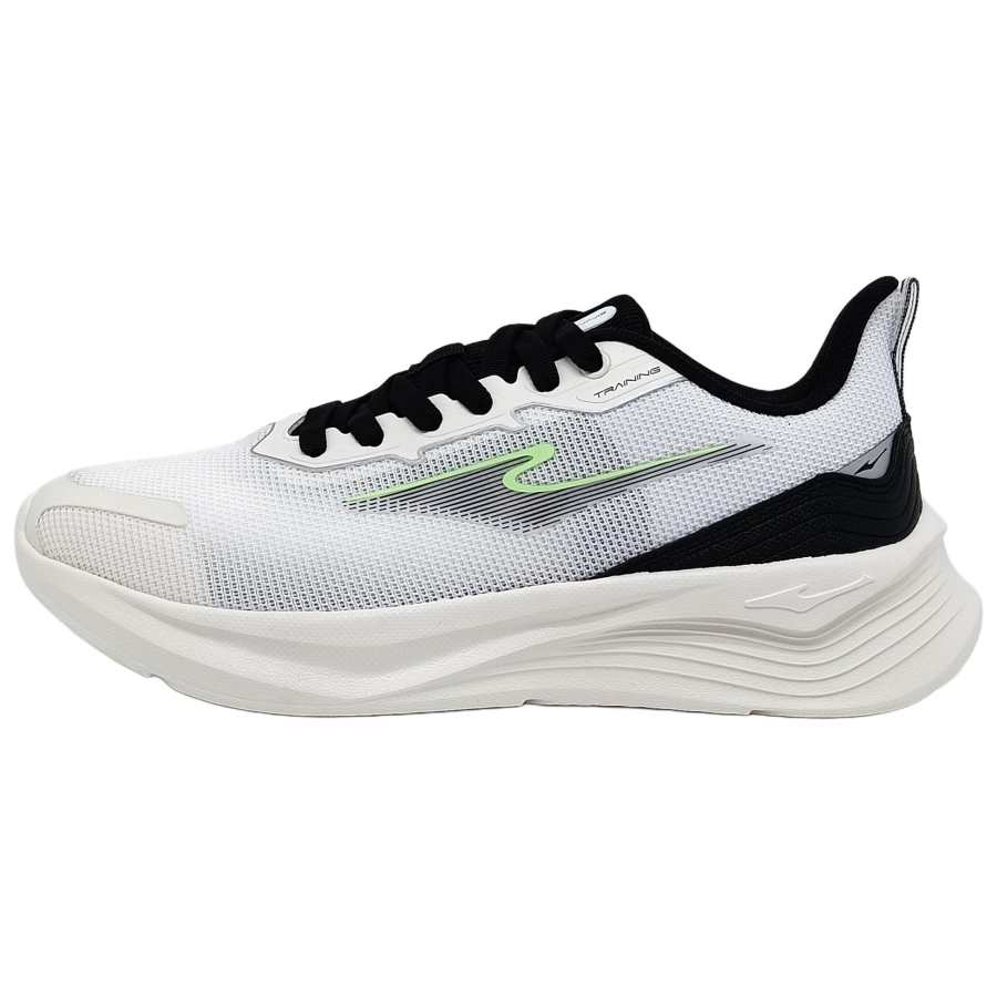 Erke Cushioning Abrasion Resistant Breathable Low top Running Shoes Men's Black White